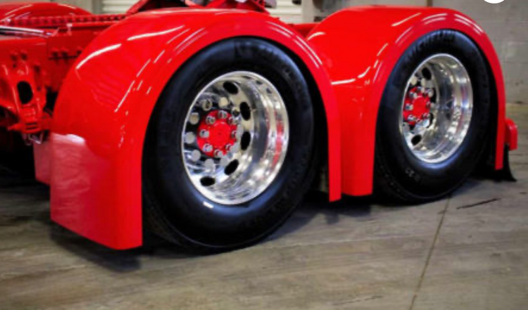 Single Axle Fiberglass Rear Fenders