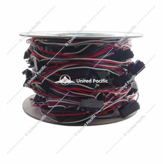 Triple Male Right Angle Bullet Plug Wire Harness Roll - 12" Lead